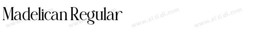 Madelican Regular字体转换